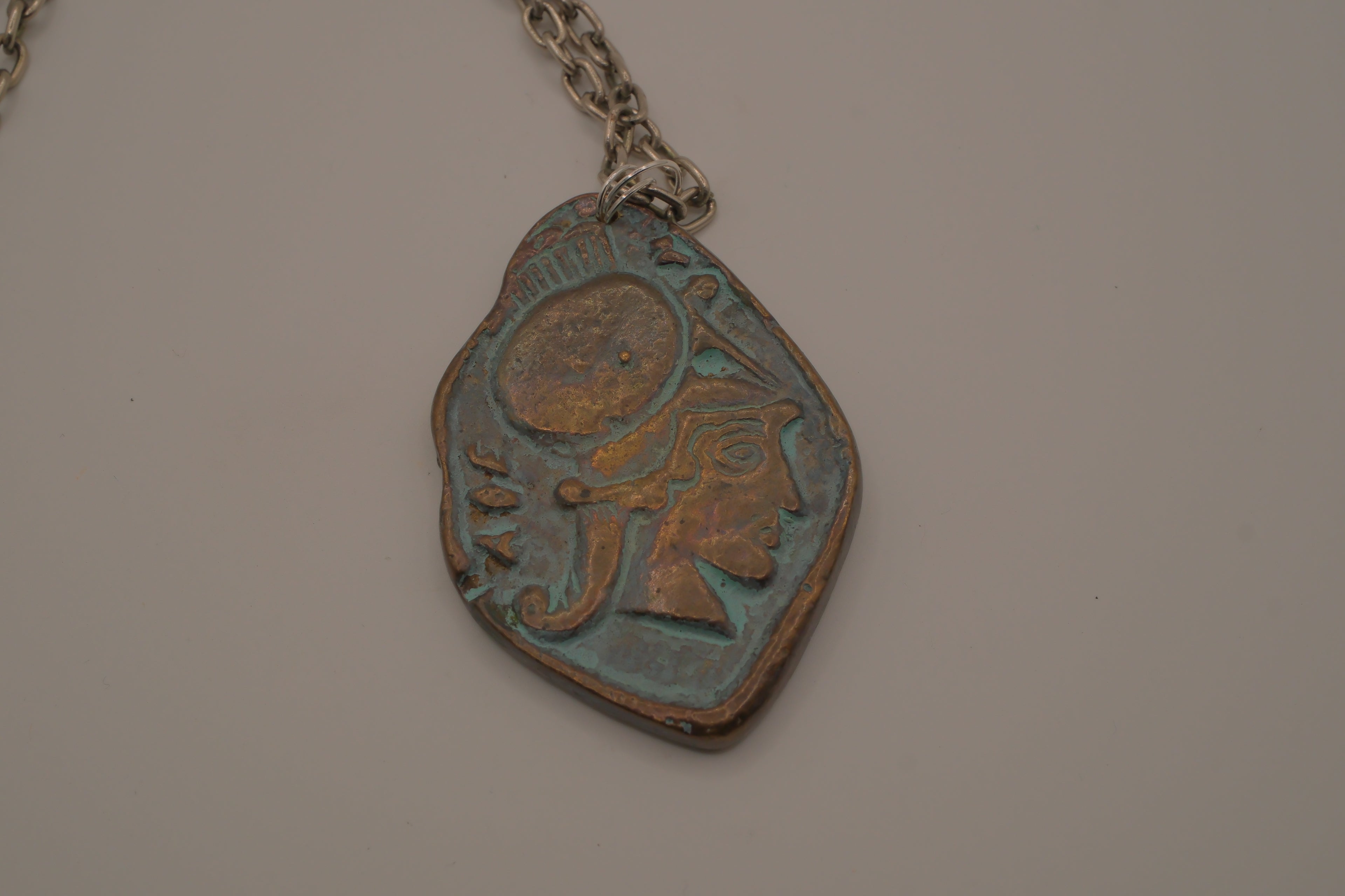 Vintage Greek mythology pendant necklace