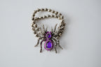 Vintage Purple Spider Stretch Bracelet