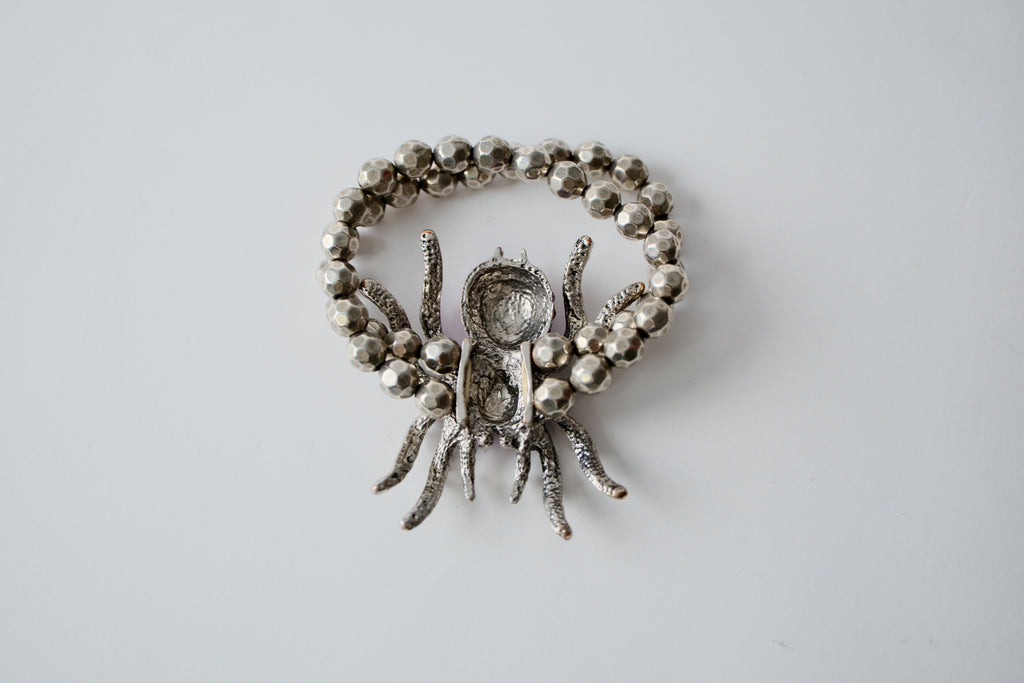 Vintage Purple Spider Stretch Bracelet