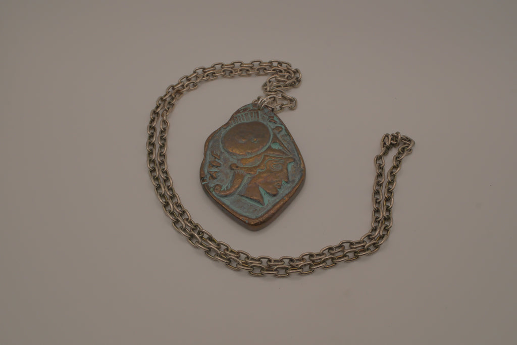 Vintage Greek mythology pendant necklace