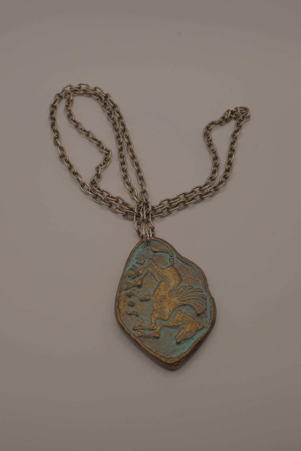 Vintage Greek mythology pendant necklace