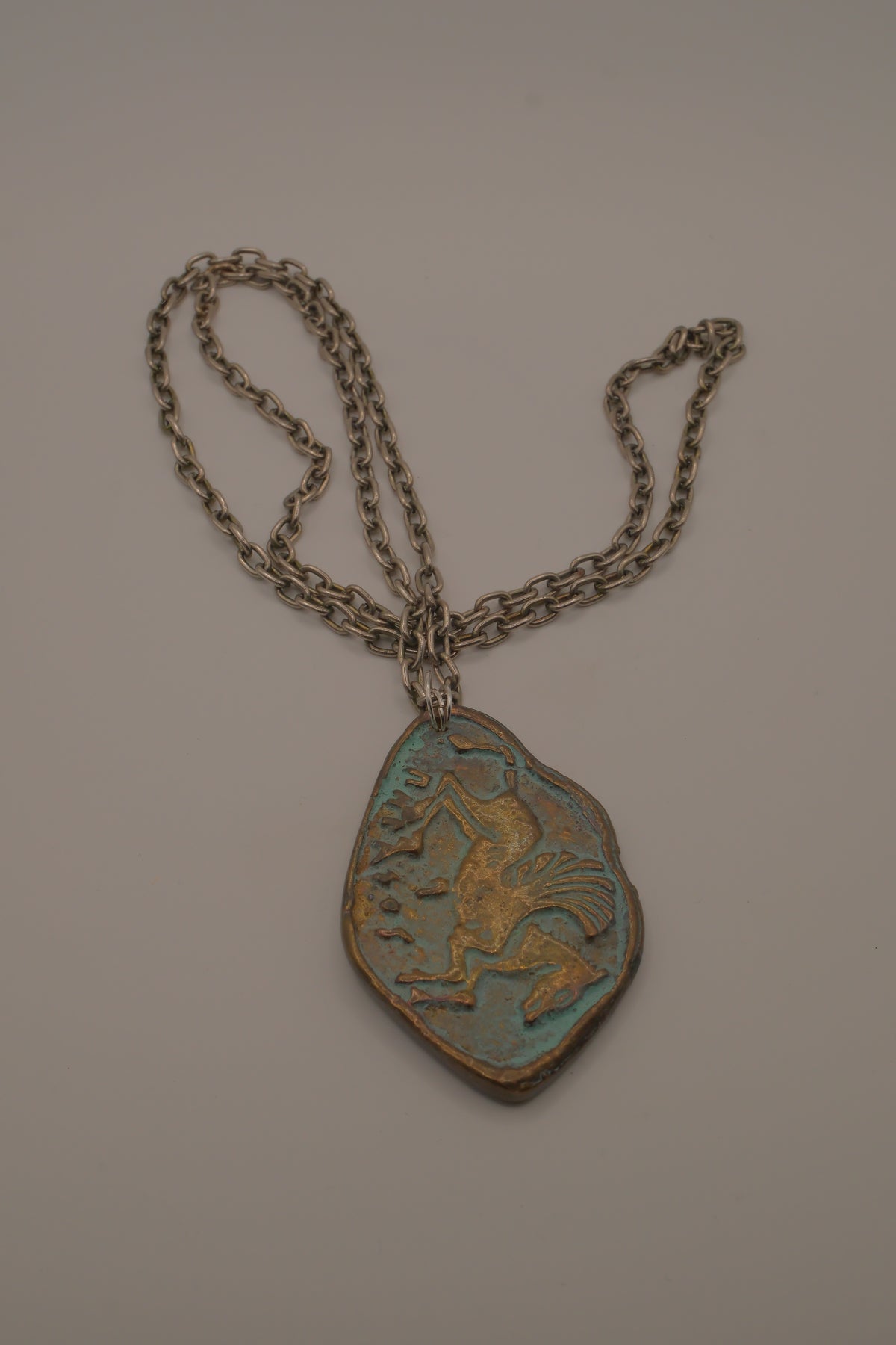 Vintage Greek mythology pendant necklace