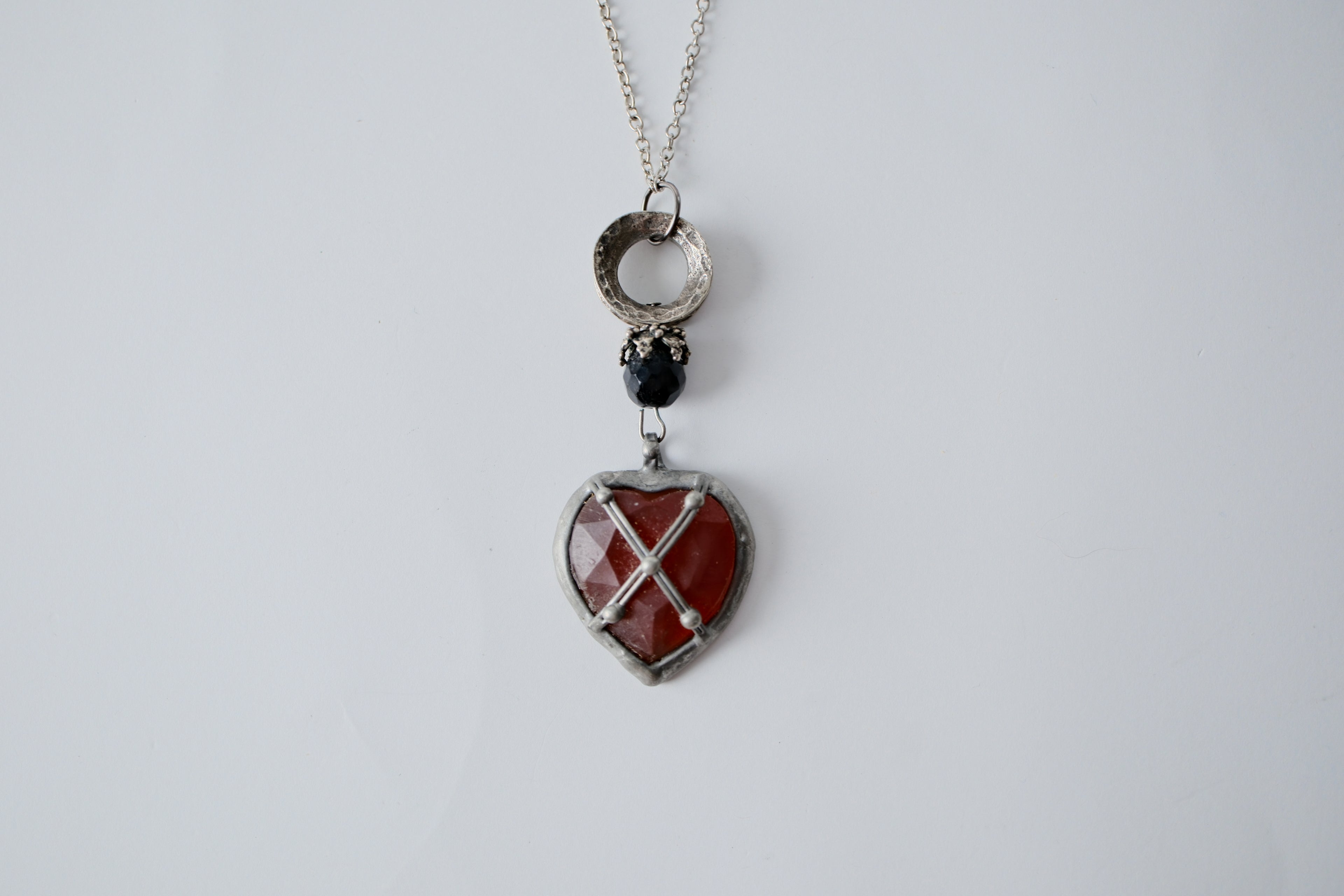 Gothic Armor Heart Necklace