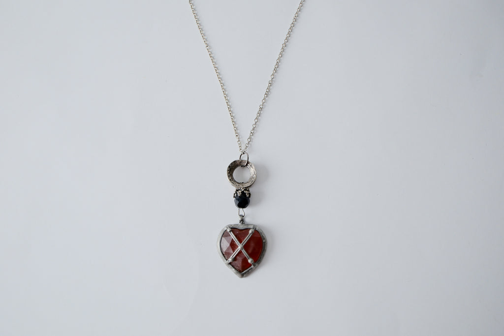 Gothic Armor Heart Necklace