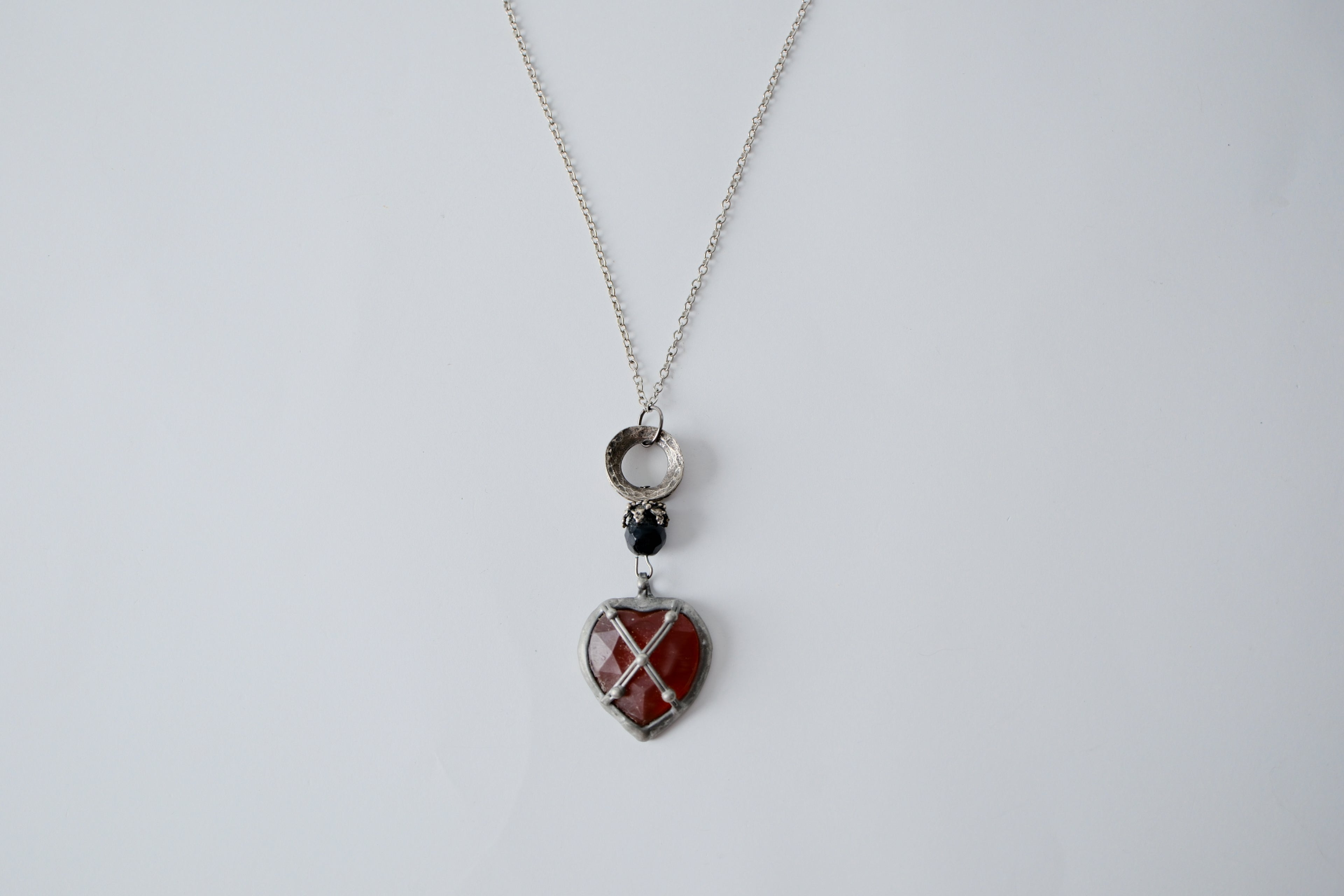 Gothic Armor Heart Necklace