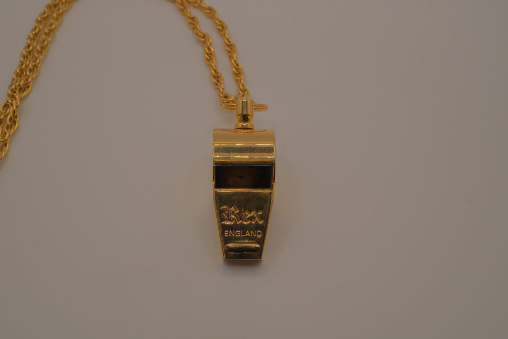 Vintage Rex Gold tone Whistle