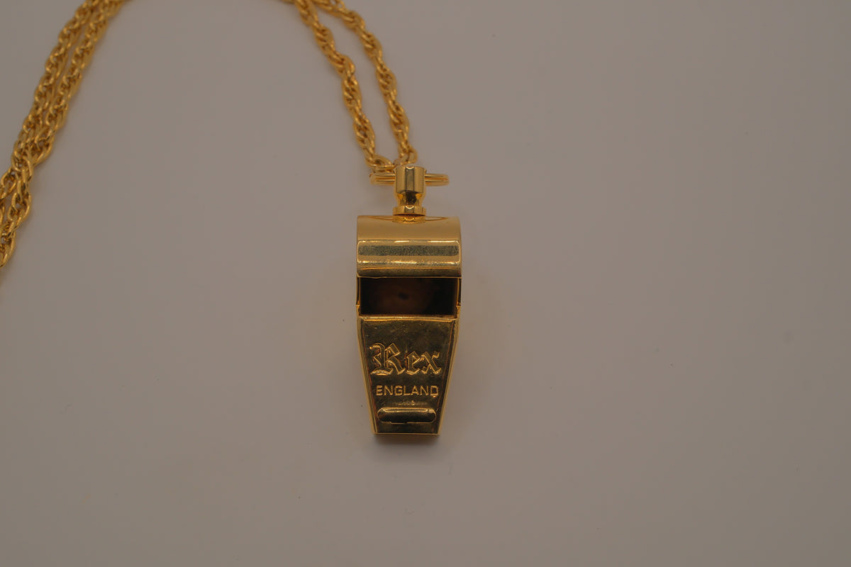 Vintage Rex Gold tone Whistle