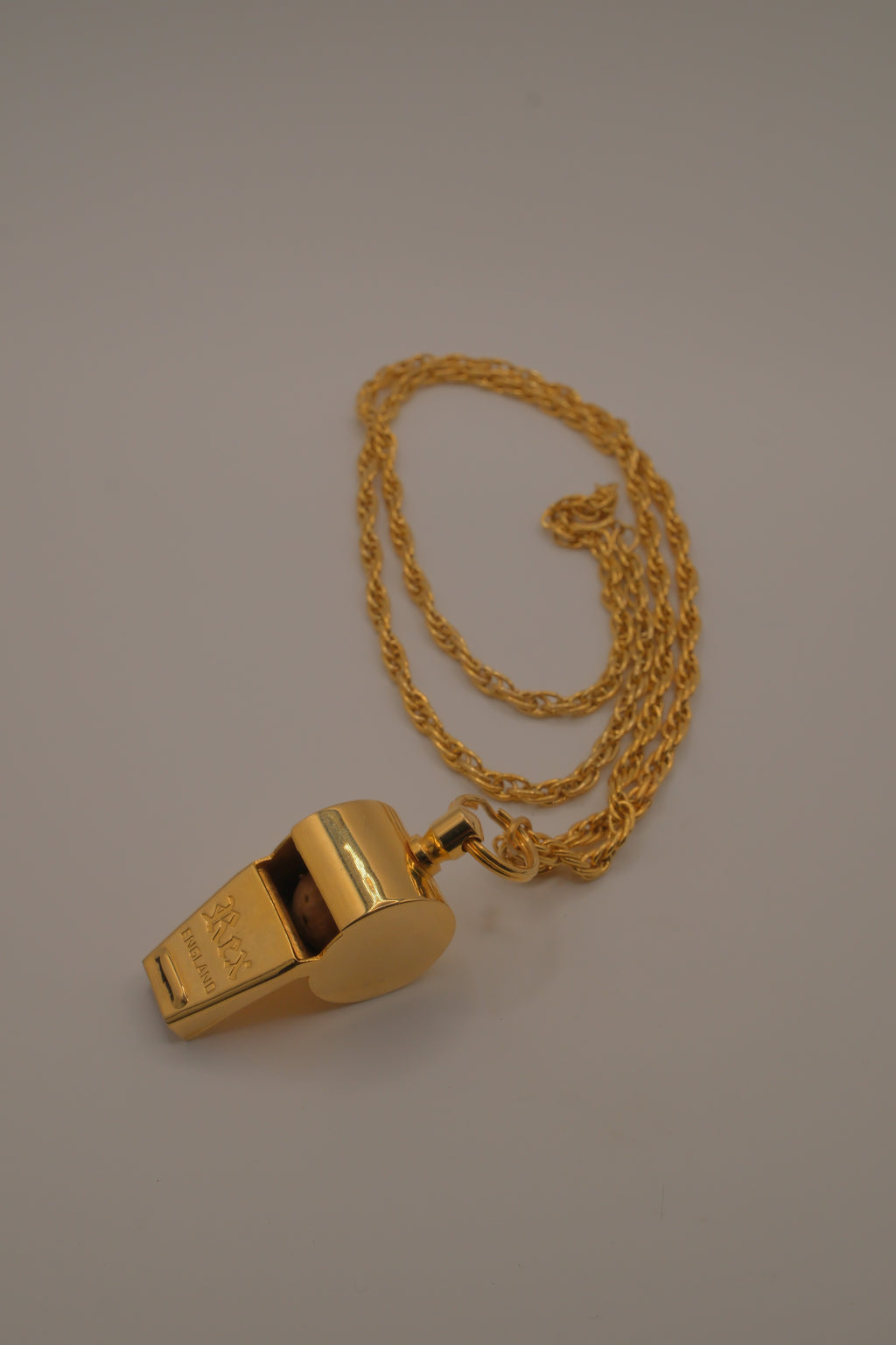 Vintage Rex Gold tone Whistle