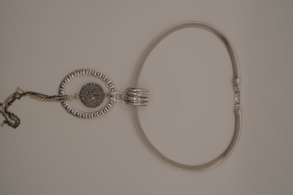 Reworked D'Orlan modernist statement necklace&nbsp;