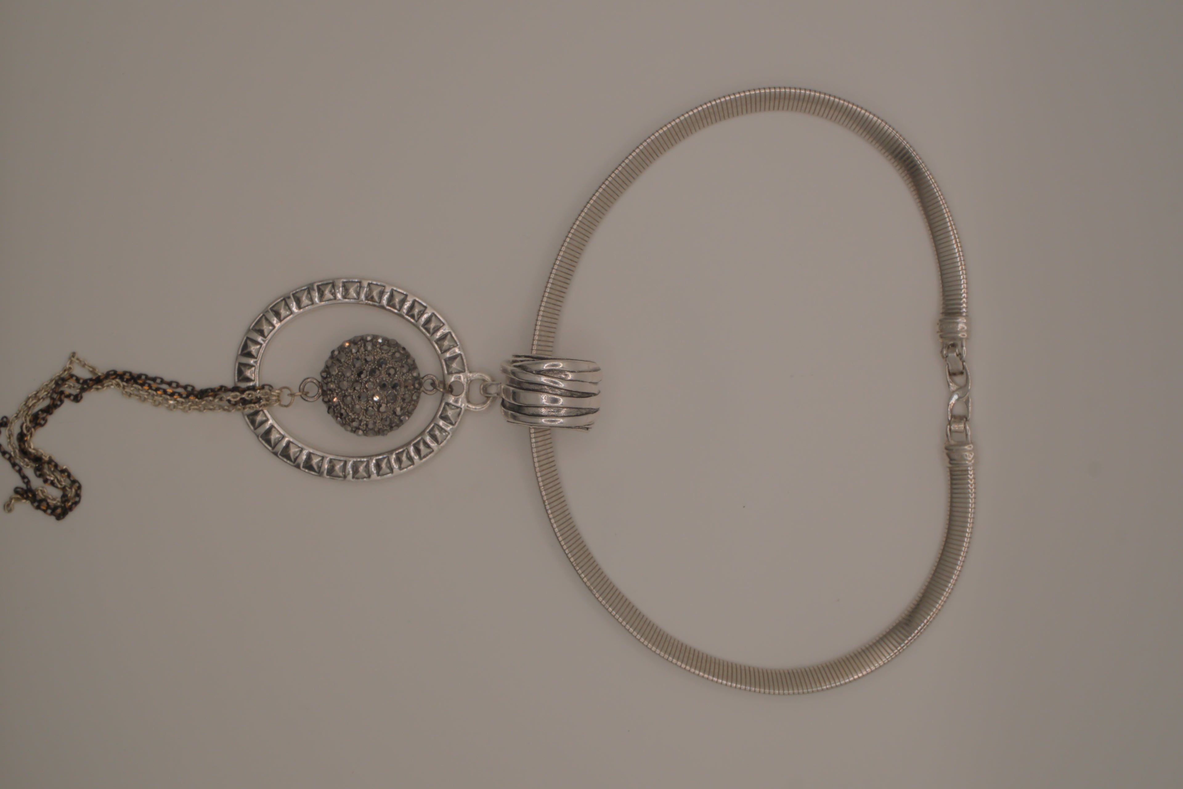 Reworked D'Orlan modernist statement necklace&nbsp;