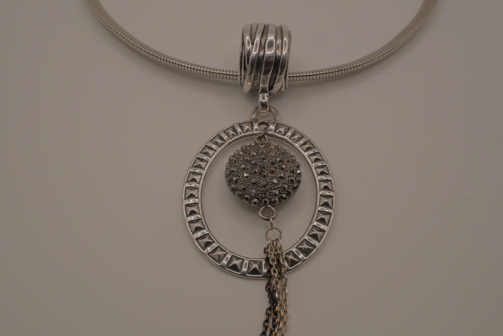 Reworked D'Orlan modernist statement necklace&nbsp;