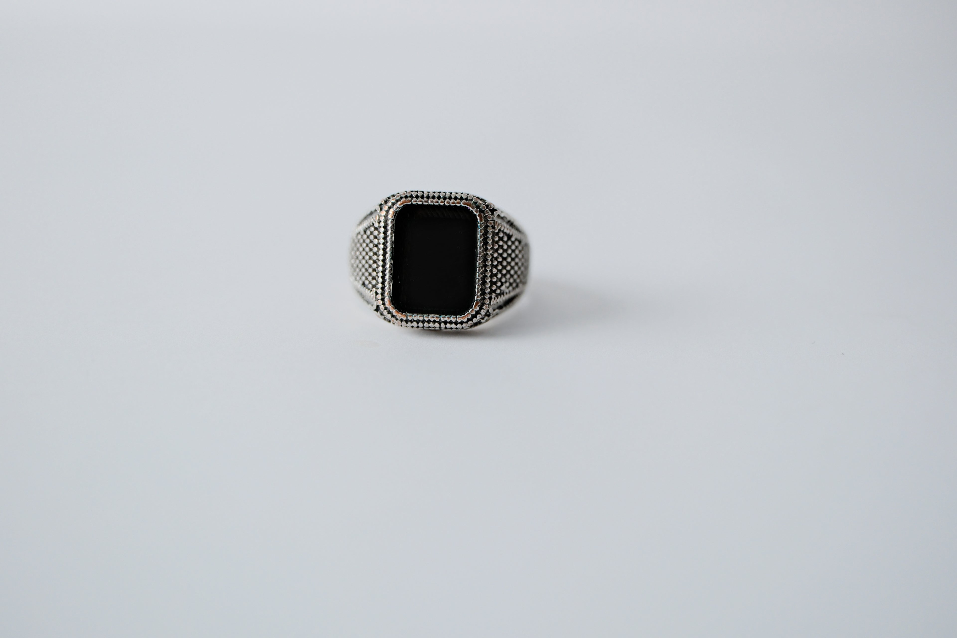 Black Onyx Signet ring