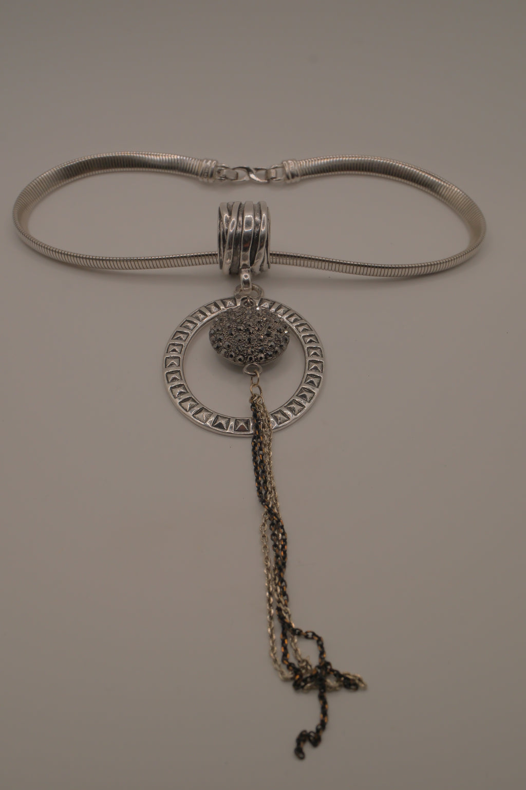 Reworked D'Orlan modernist statement necklace&nbsp;