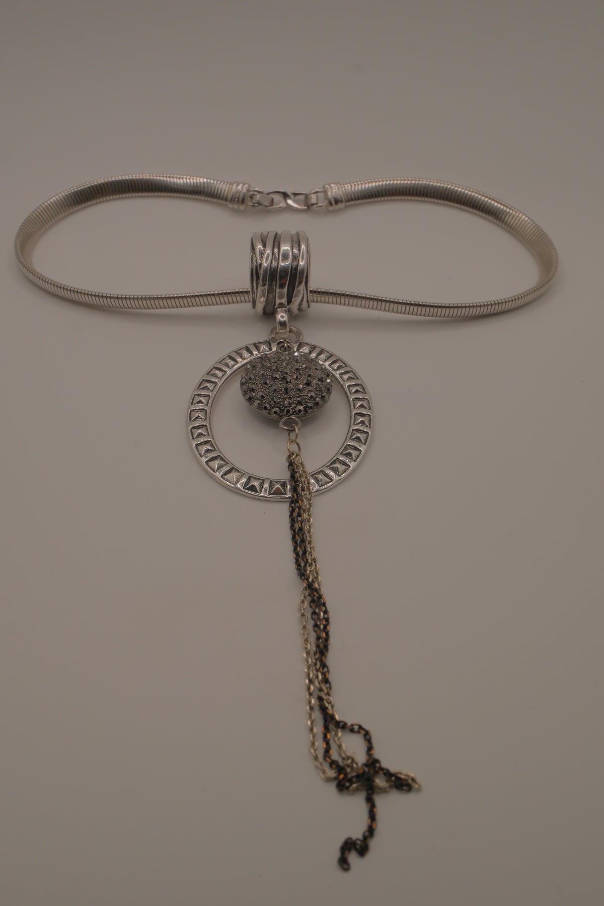 Reworked D'Orlan modernist statement necklace&nbsp;