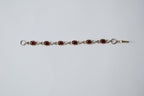 Vintage Sterling Silver Garnet Bracelet