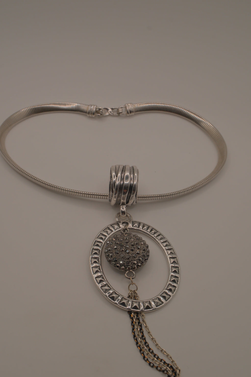 Reworked D'Orlan modernist statement necklace&nbsp;