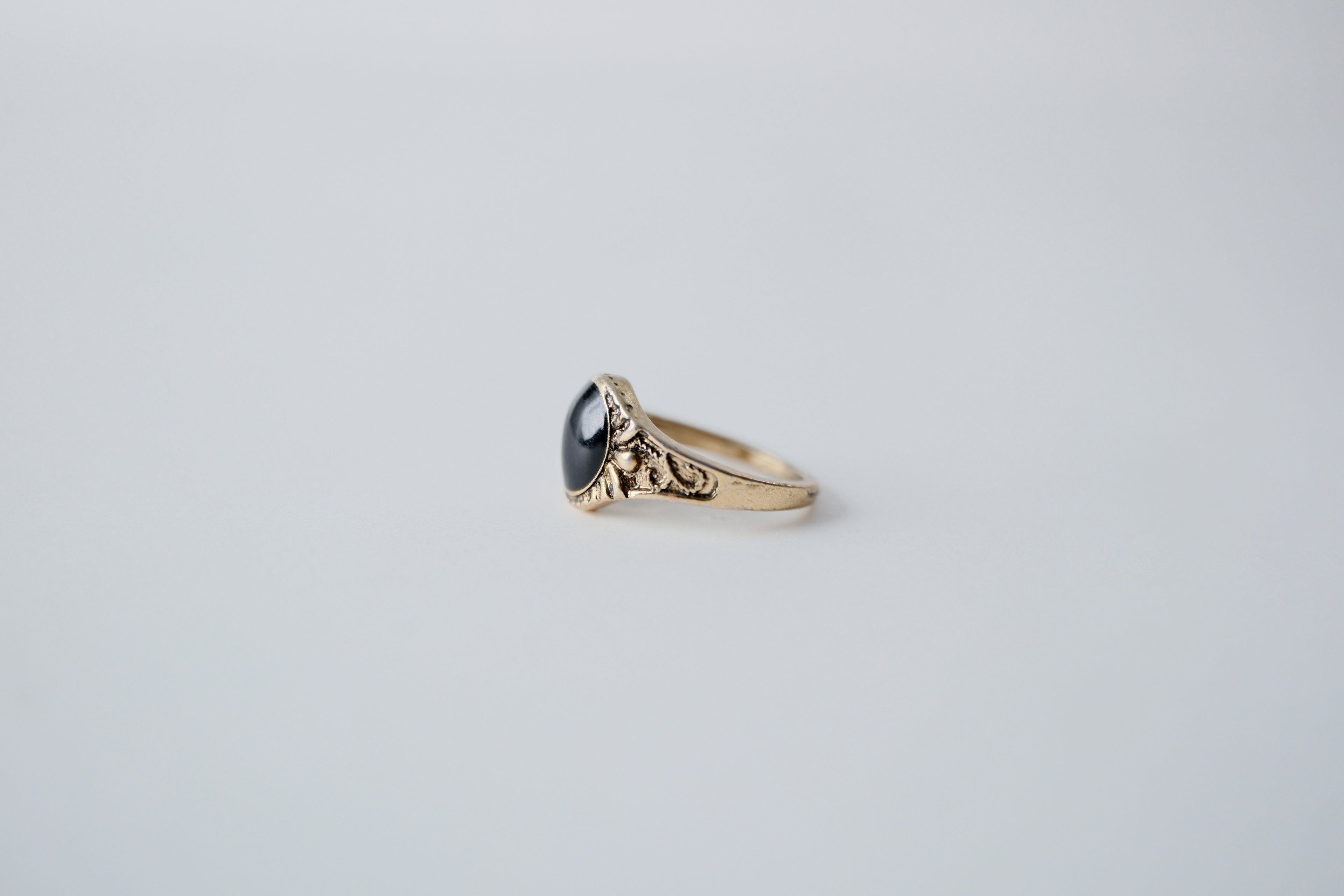 Vintage Sterling Black Onyx ring