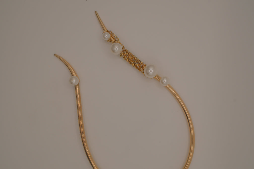 Reworked Pearl Waterfall Open Choker
