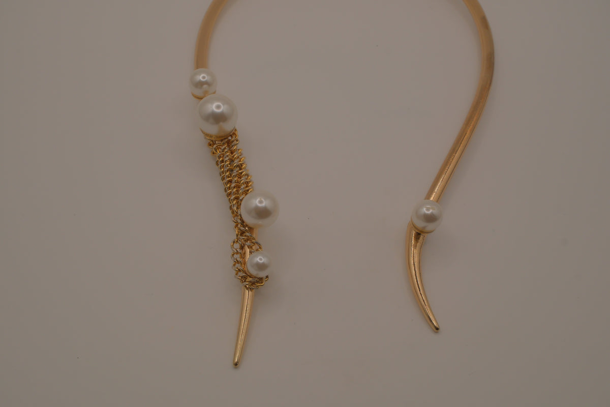 Reworked Pearl Waterfall Open Choker