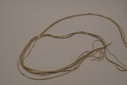 Multi-strand gold lariat necklace