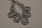 Gunmetal Teardrop Statement necklace