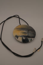 Natural horn pendant necklace