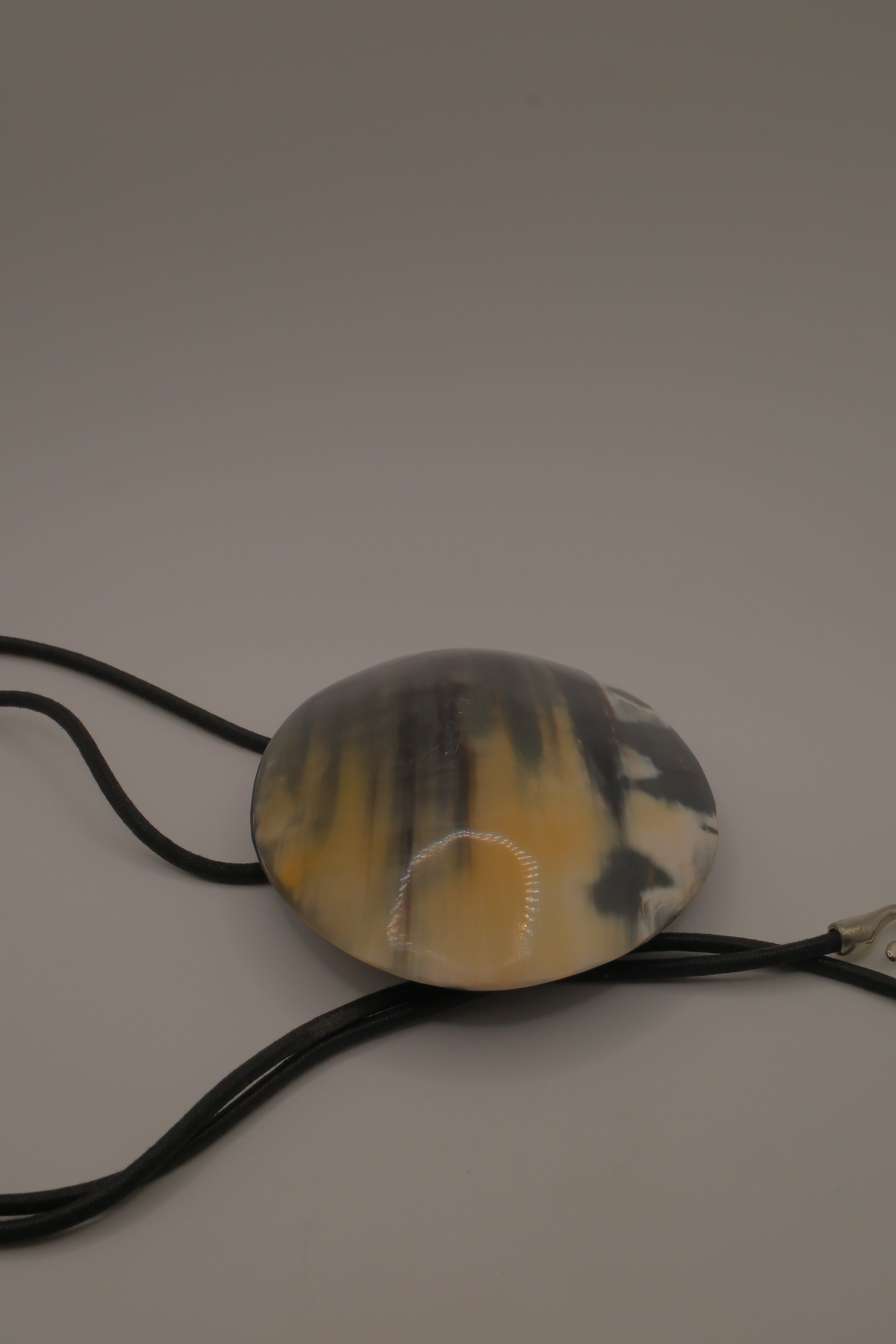 Natural horn pendant necklace