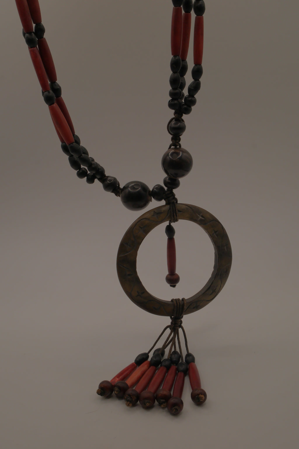 Boho tribal-style statement necklace