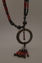 Boho tribal-style statement necklace