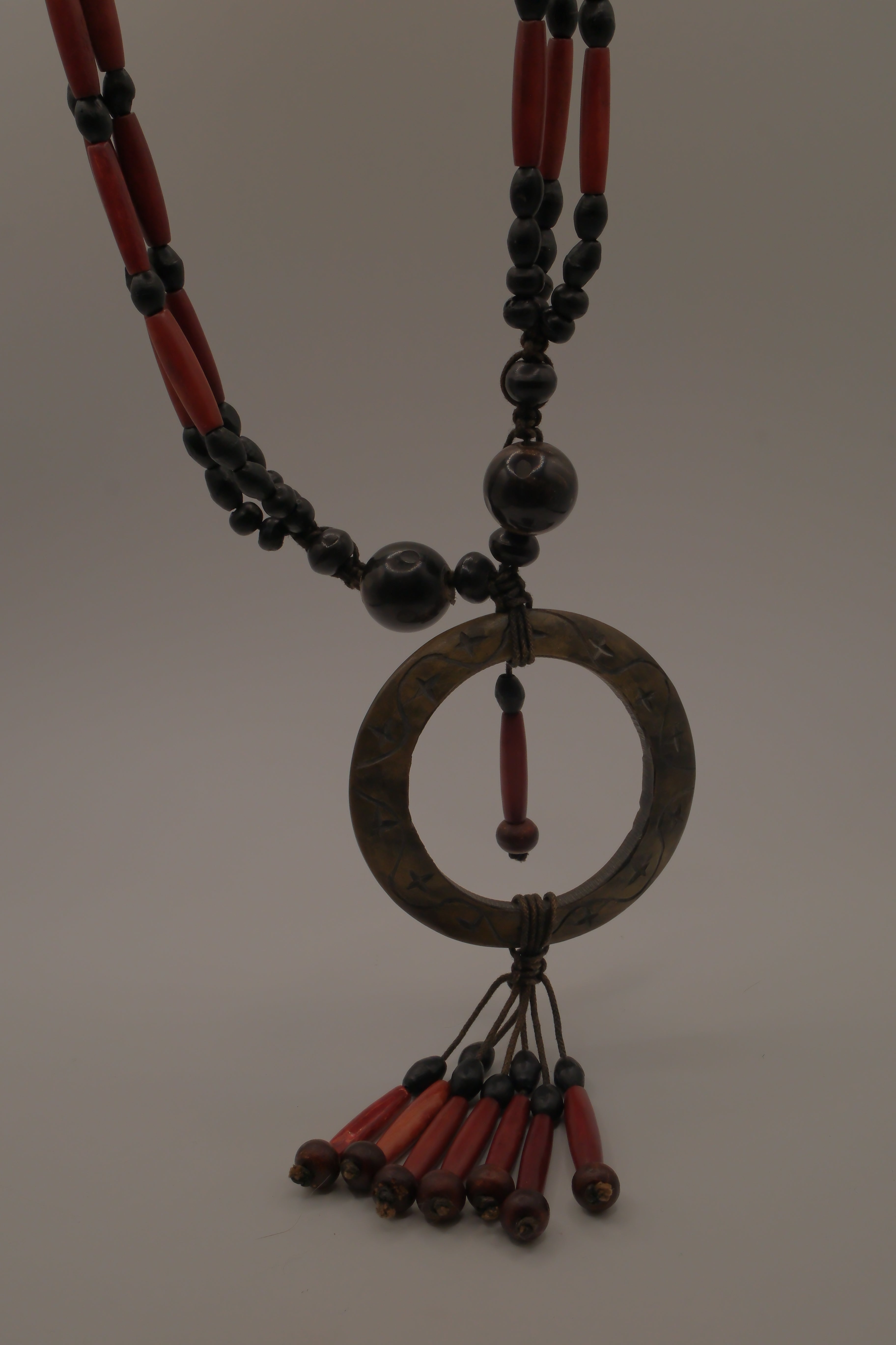 Boho tribal-style statement necklace
