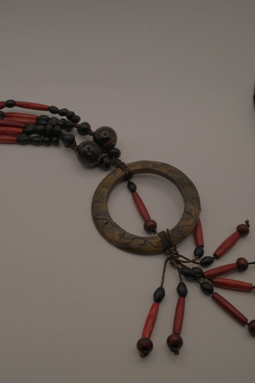 Boho tribal-style statement necklace