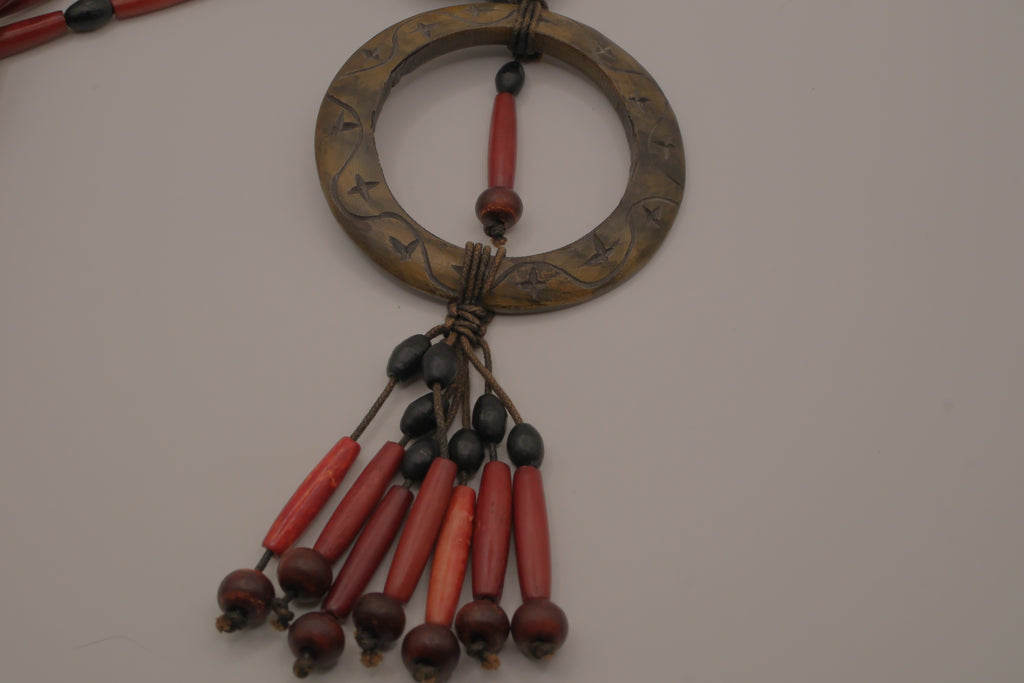 Boho tribal-style statement necklace