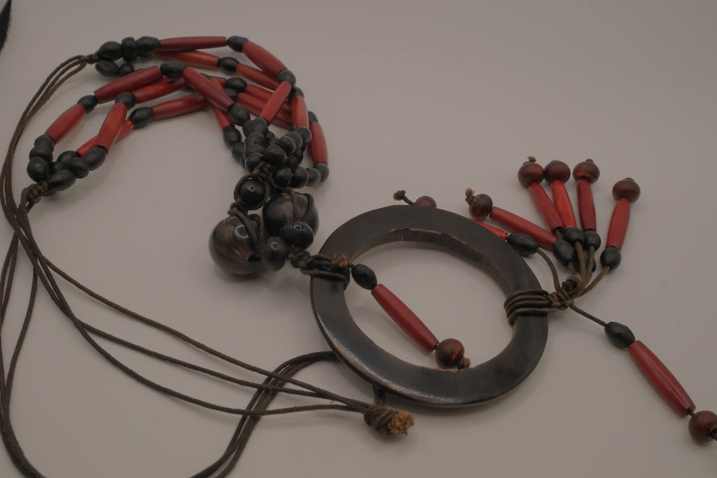 Boho tribal-style statement necklace