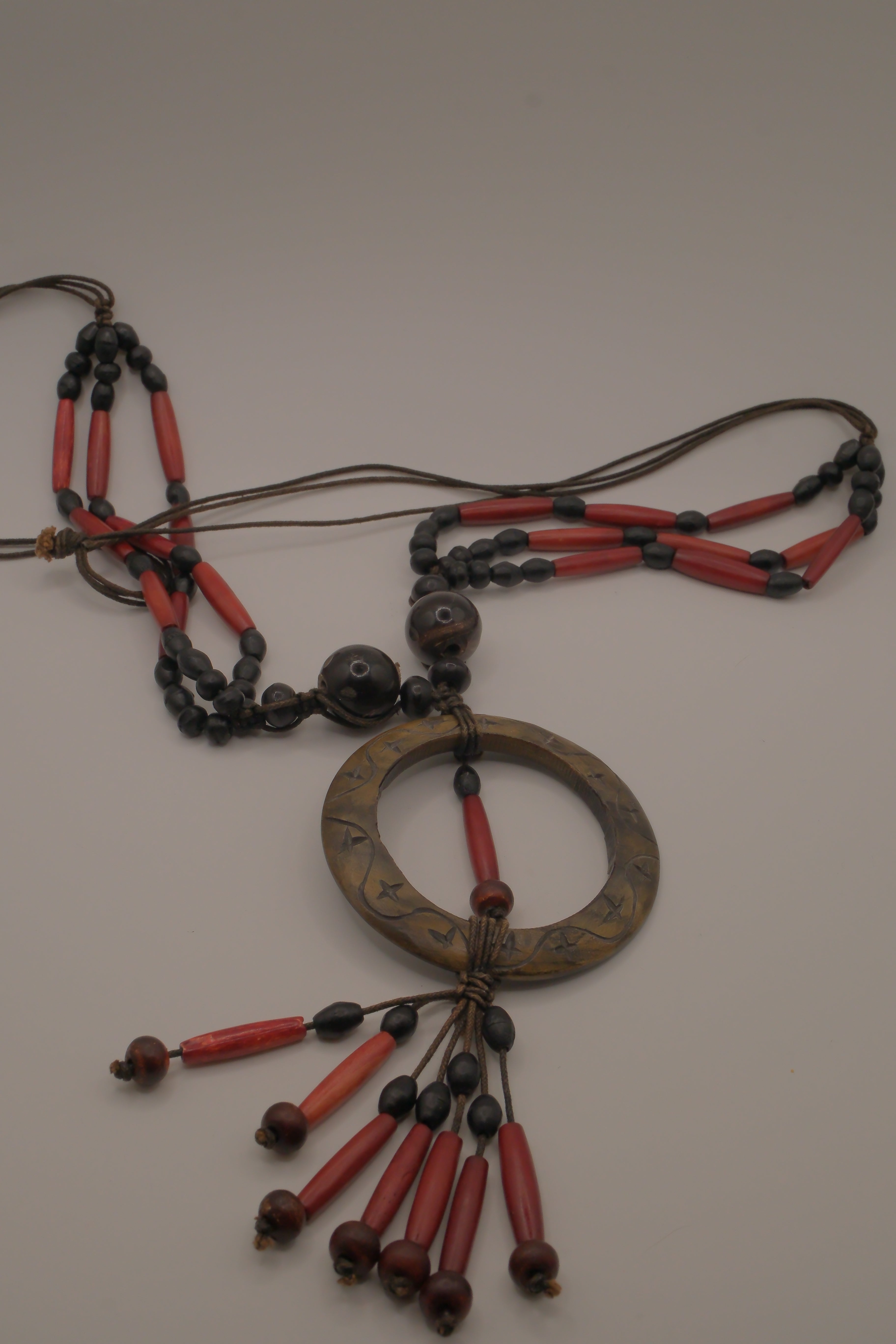 Boho tribal-style statement necklace