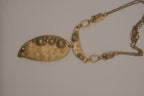 Artisan bronze statement necklace