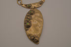 Artisan bronze statement necklace