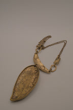 Artisan bronze statement necklace