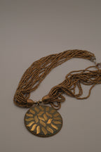 Boho multi-strand beaded necklace