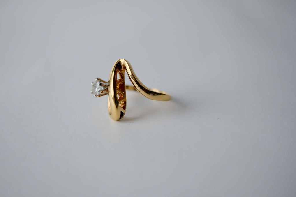 18K Gold Plated Wave Ring