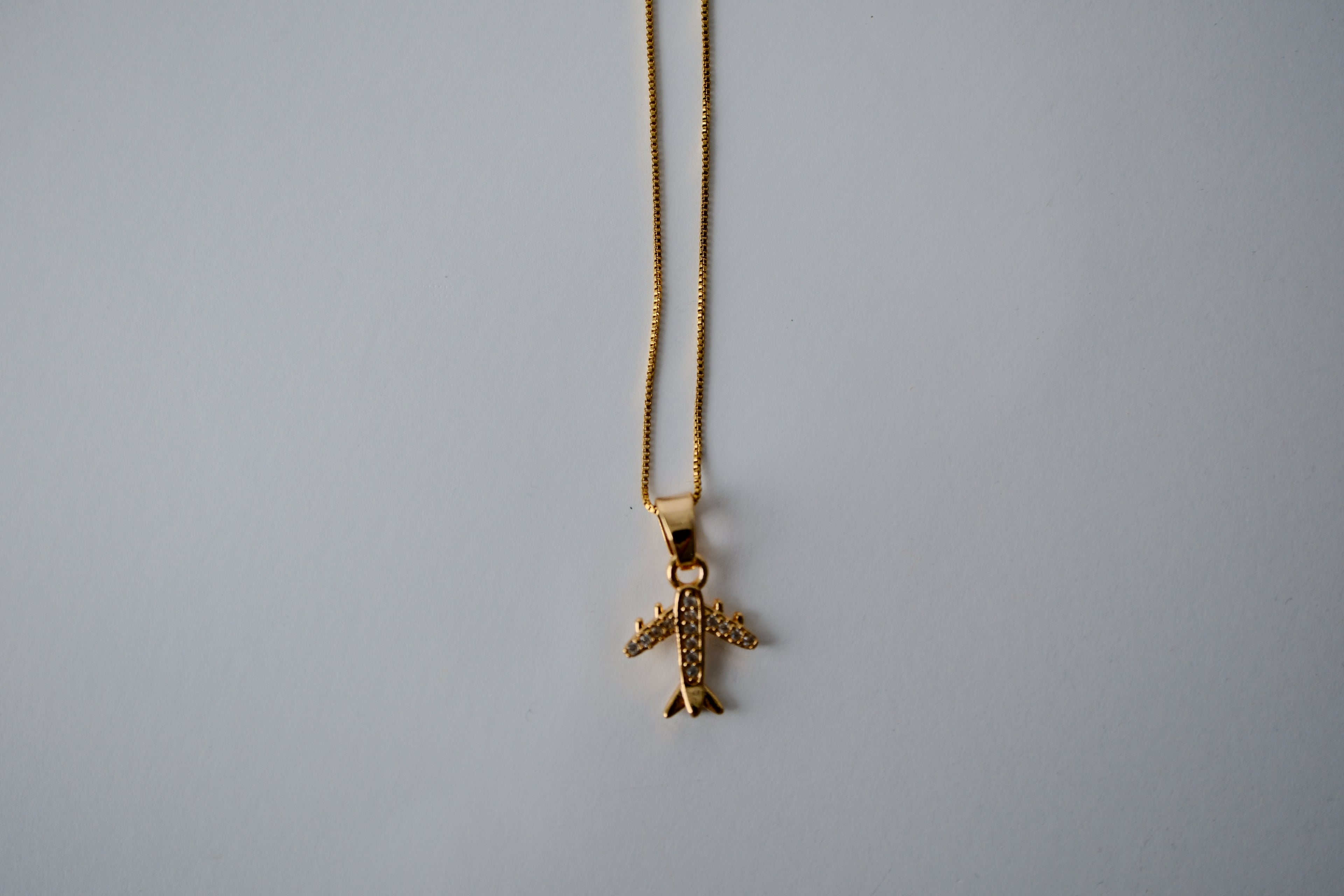 18K Gold Plated Flight Necklace