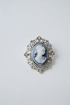 Vintage Cameo Filigree Brooch