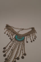 Boho fringe statement necklace