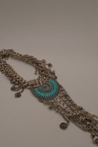 Boho fringe statement necklace