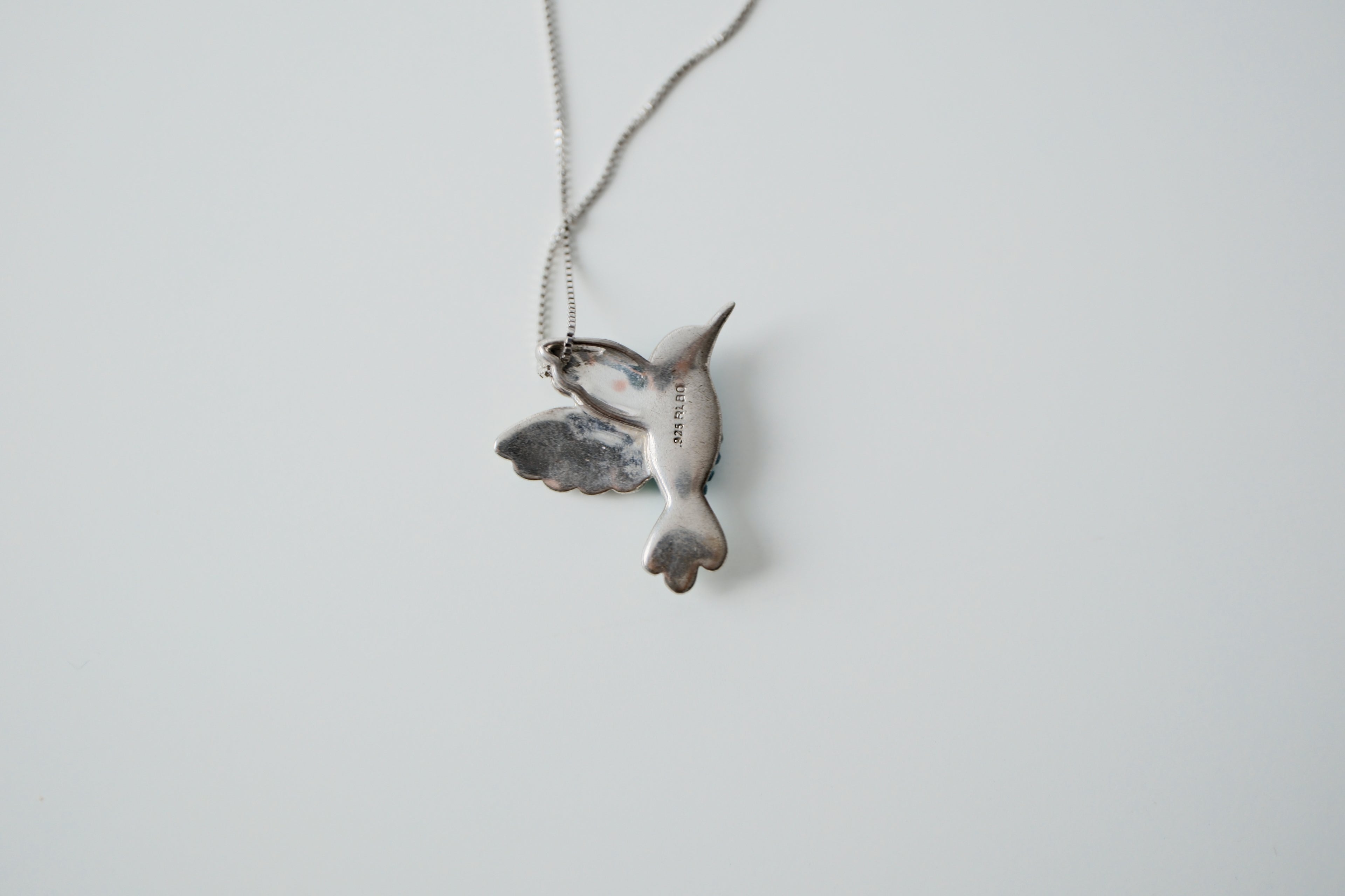 Sterling Silver Hummingbird Necklace