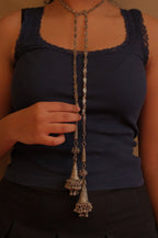Vintage South Asian Jhumka belt-necklace