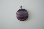 Banded Purple Agate Pendant
