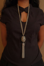 Tapestry Tassel Pendant Necklace