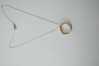Vintage Avon Two Tone Circle Necklace