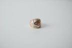 Silver Pink Swirl Dome Ring