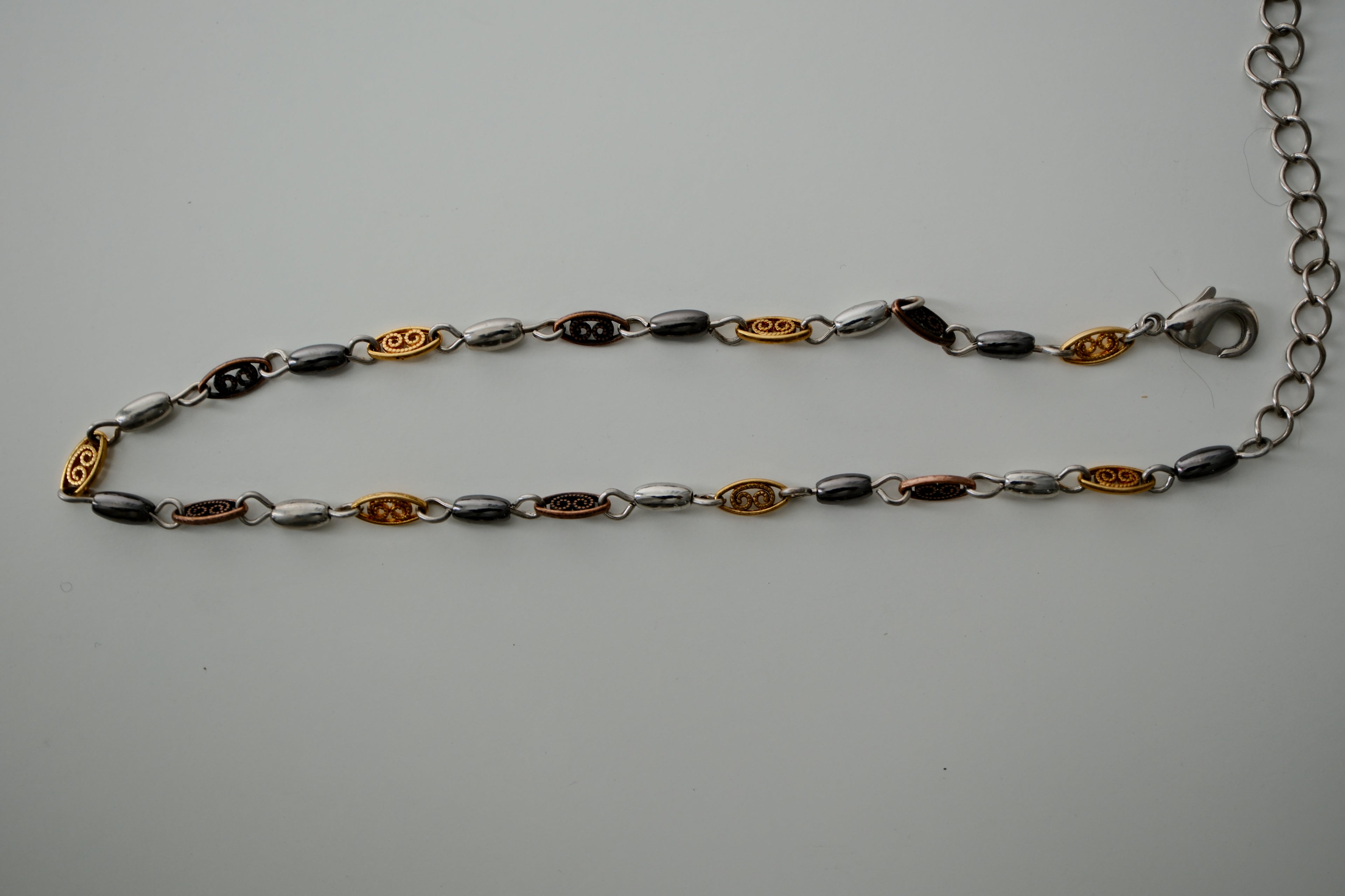 Vintage Three Tone Anklet